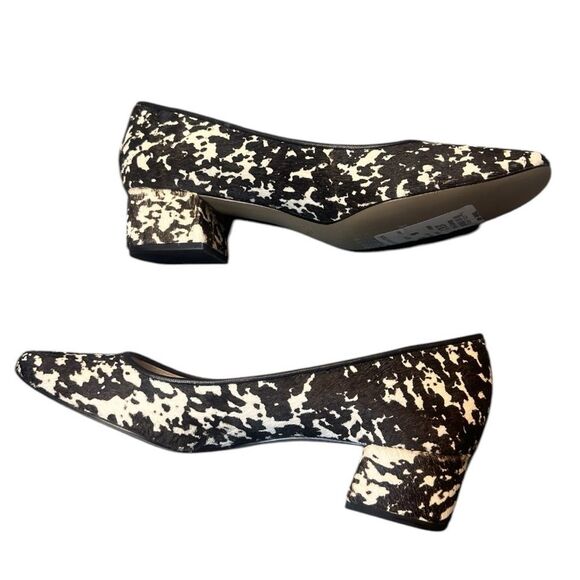 Bettye Muller Real Calf Hair Block Heel Pumps Size 9 - Picture 6 of 8